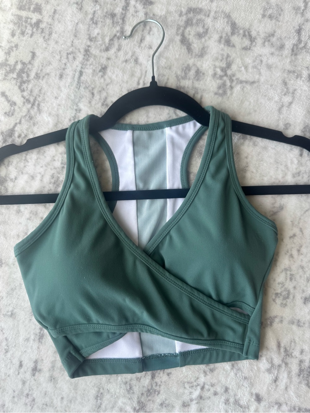 Women's Green Wrap Sports Bralette - Unbranded